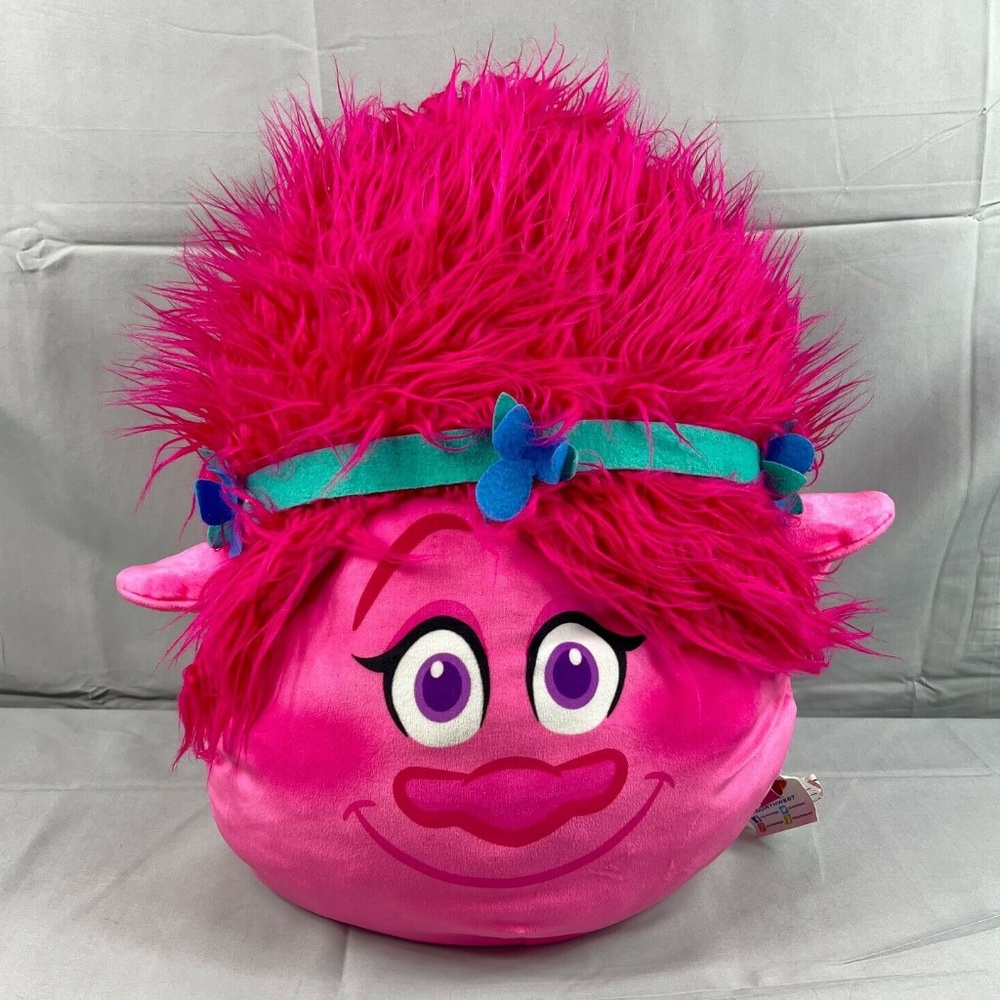 Trolls 21"x17"x12" LARGE Pillow Plush Pink Soft